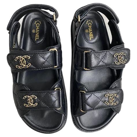 chanel sandals dad price|chanel velcro sandals 2020 price.